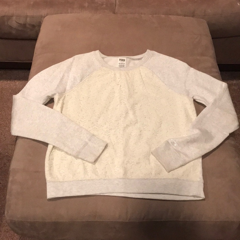 Lace sweatshirt PINK